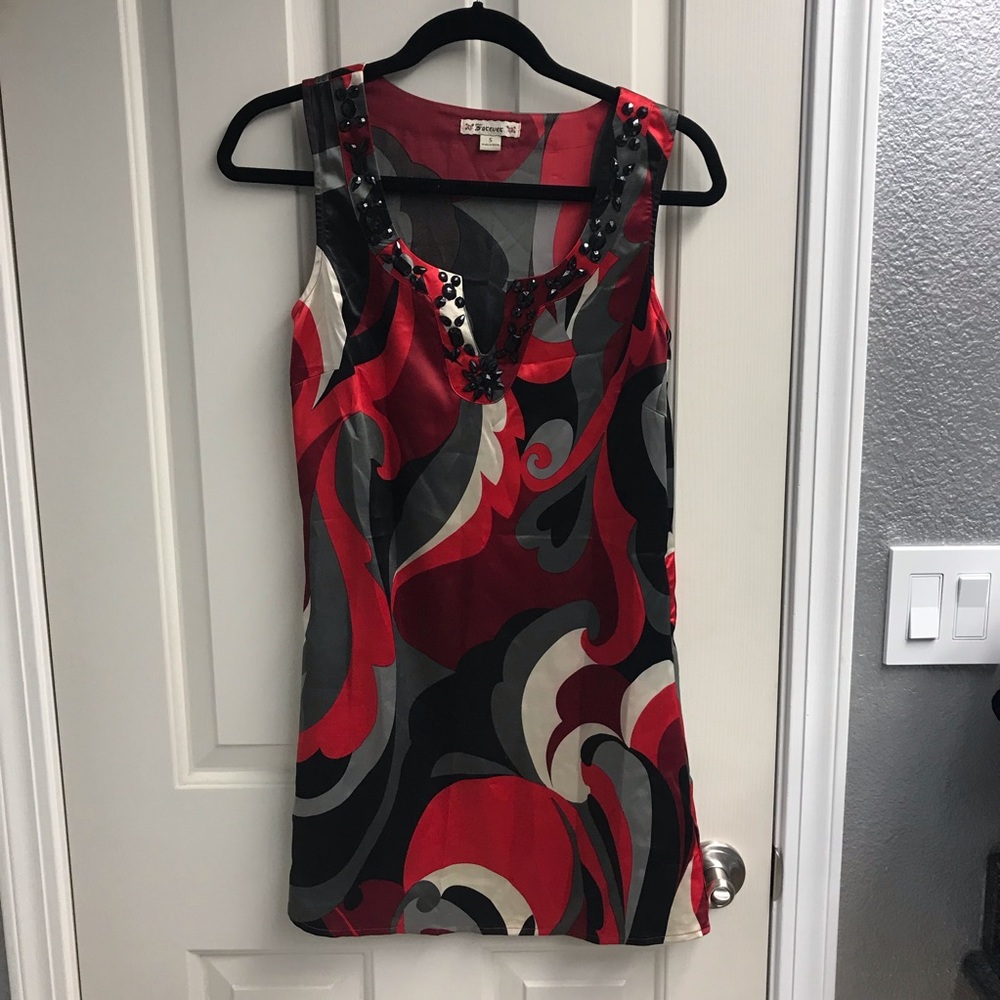 Jeweled tunic dress